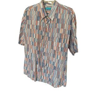 Men's Tory‎ Richard made in Hawaii Cotton Abstract Hawaiian Short size XL